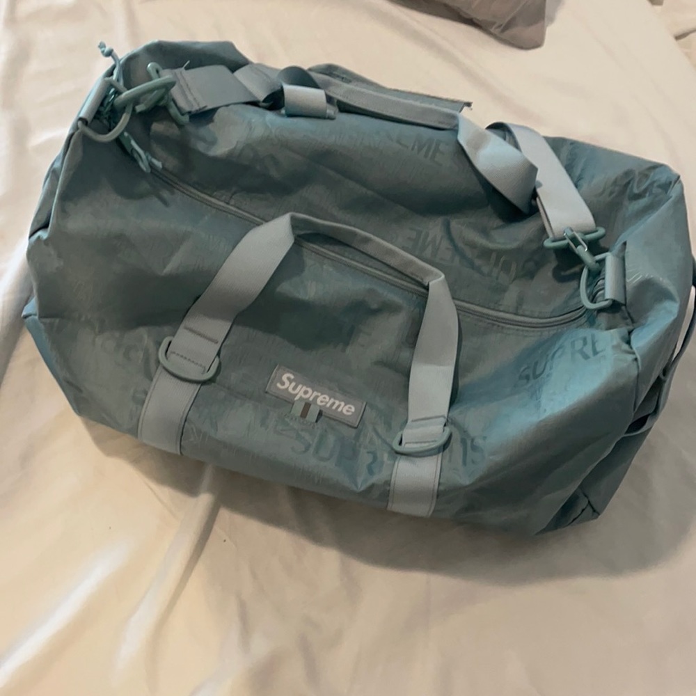 Baby Blue Supreme Duffel Bag SS19